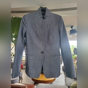 J crew Regent Chambray blazer, size 8, blue